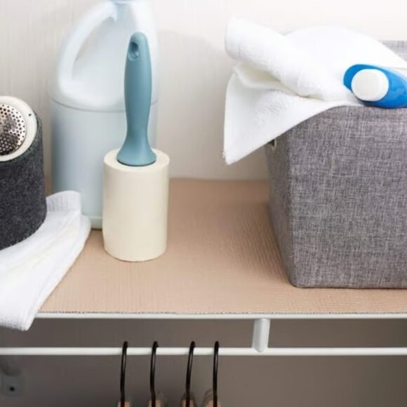 Duck Smooth Top Easy Liner NonAdhesive Shelf Liner, 12-In x 10-Ft, Taupe - Picture 2 of 4